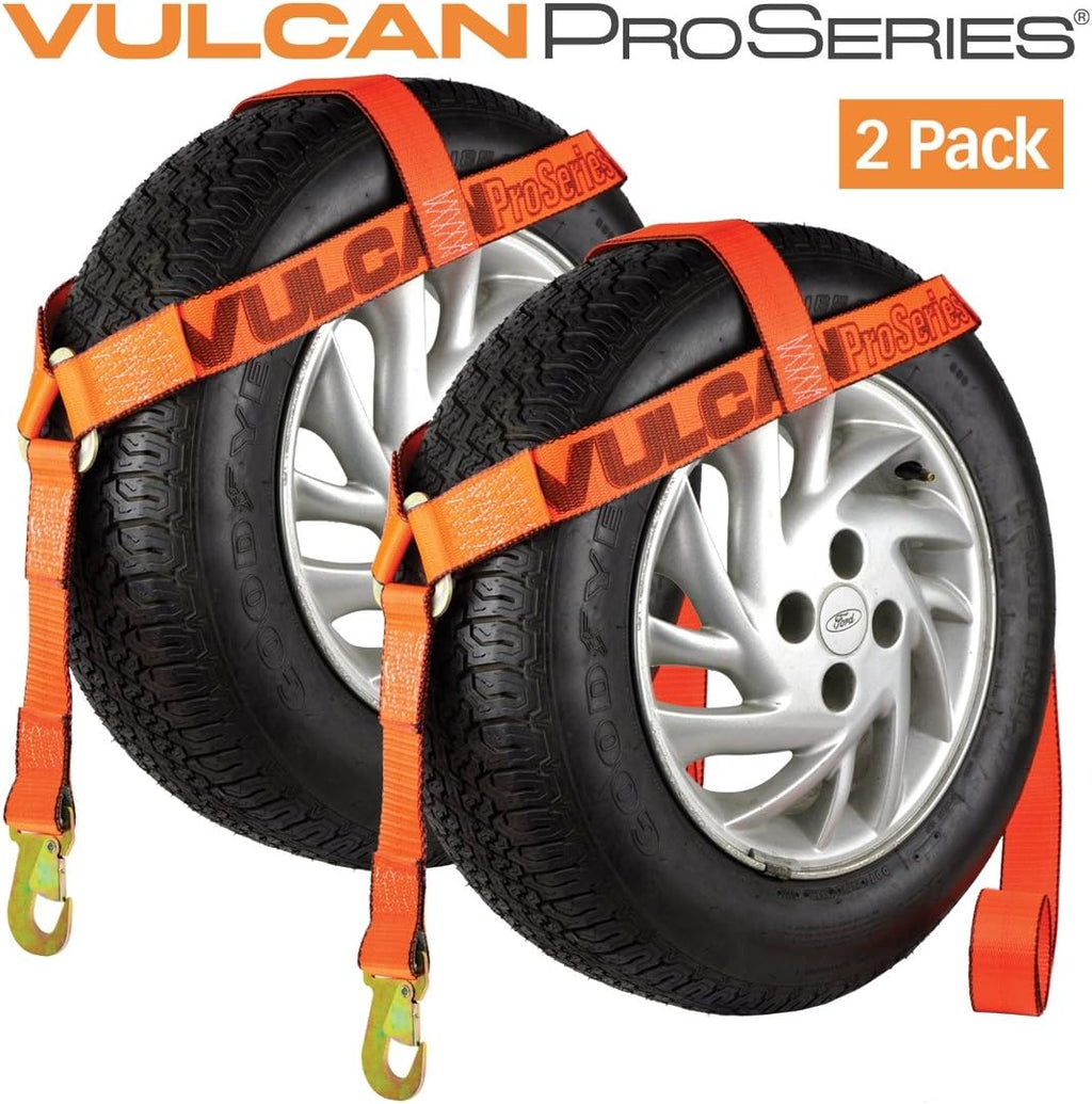 2 Pack Wheel Lift Harnesses with Snap Hooks, 1,600 Pound Safe Working Load E54995