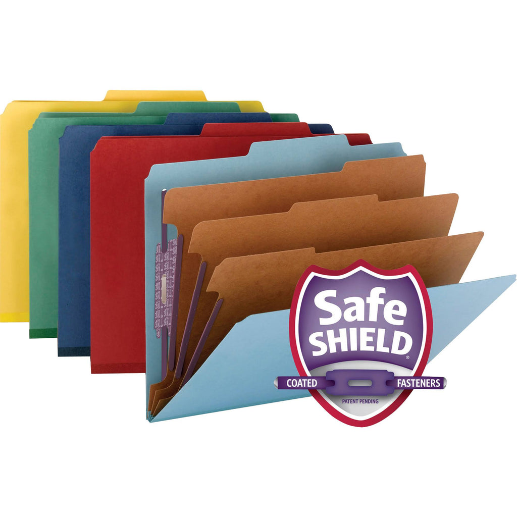 Colored Pressboard Classification Folders with Fastener E58555
