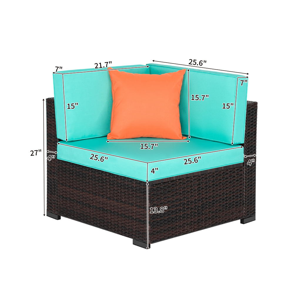 7PCS Rattan Patio Furniture T356981