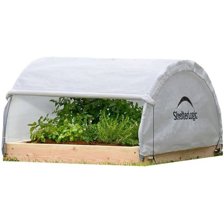 Round Raised Bed Greenhouse with Fully Closable Cover W881