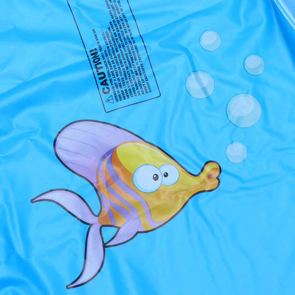 Inflatable Water Spray Pad Mat Sprinkler Fish Shape Outdoor V86950