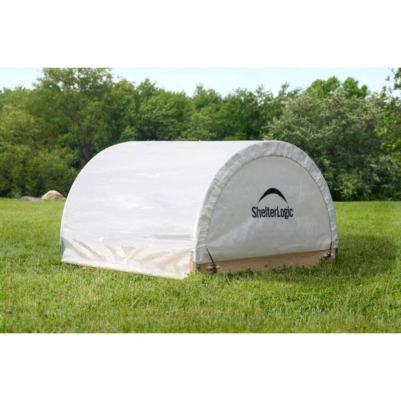 Round Raised Bed Greenhouse with Fully Closable Cover W881