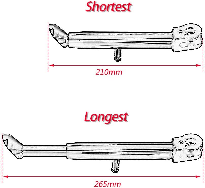 Adjustable Kickstand Side Stand Pack of 2 N5744