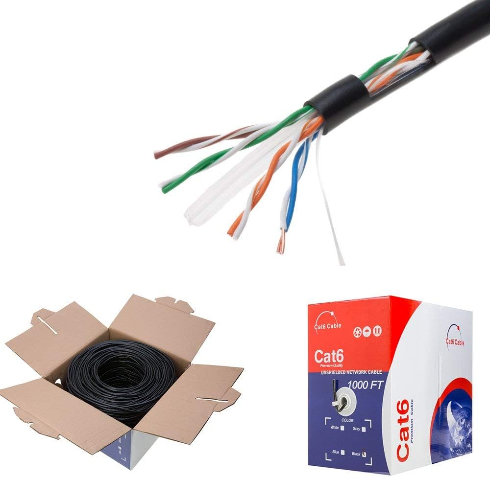 Orange CAT6 1000ft UTP Solid Ethernet Cable 23AWG G140