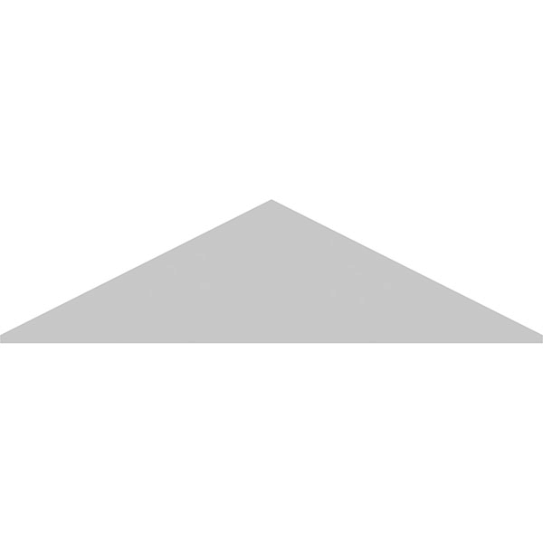 66x22W x 17-1/2x22H x 2x22P Peaked Cap Smooth PVC Pediment E963700
