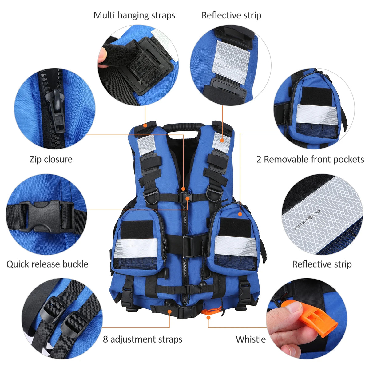 Adult Safety Float Suit for Water Sports Survival Jacket R417915