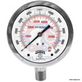 Stainless Steel 4 in Dial 1/4 BTM Gauge Q9701