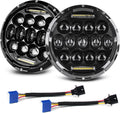 7 inch LED Headlight Round 2pcs White Amber DRL Hi/lo Beam D999952
