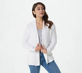 CozyChic Lite Shawl Collar Cardi, Size 2X, Sea Salt G7293