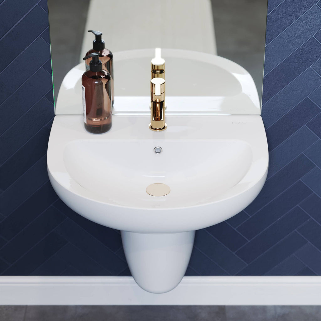 Glossy White Wall Mount Sink N5172