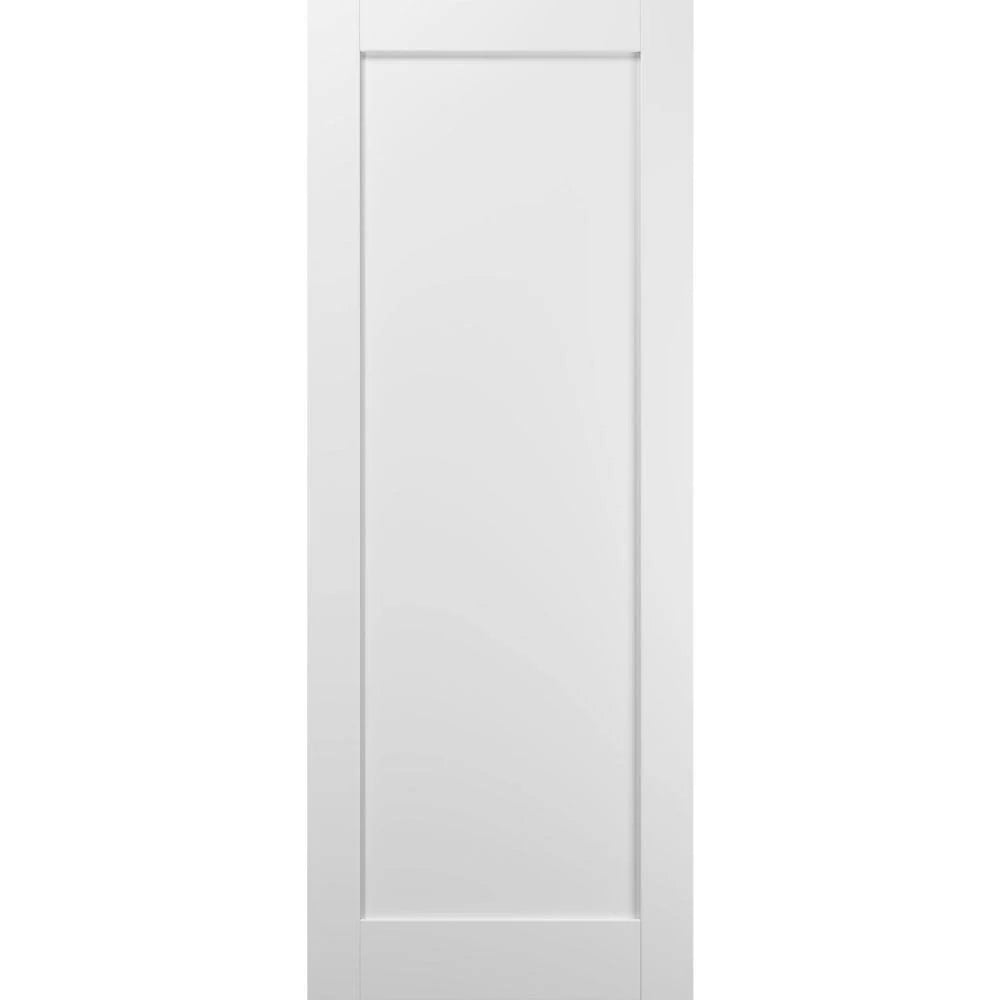 Slab Barn Door Panel 36 x 84 White Silk X615