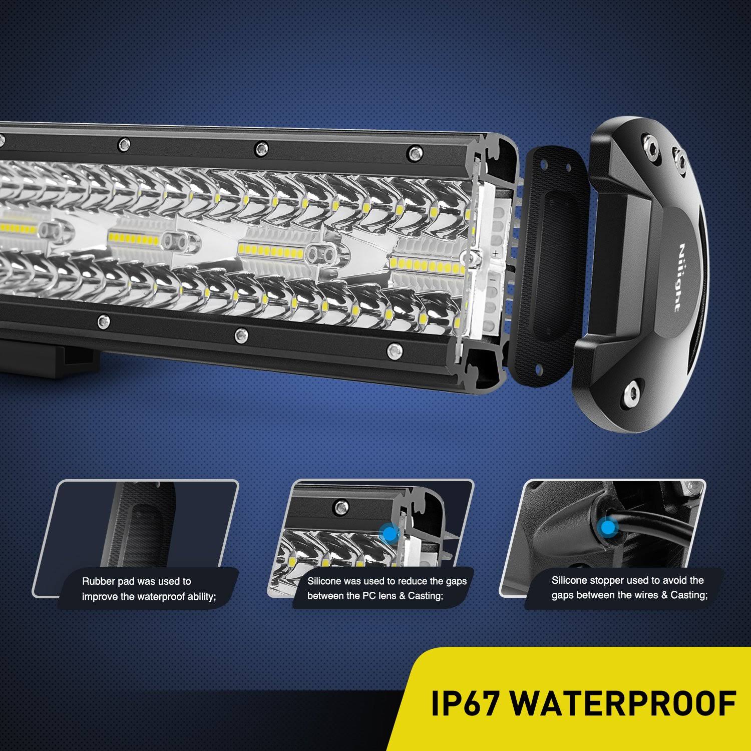 37inch 780W Triple Row Flood Spot Combo LED Work Light F26082