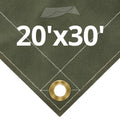Olive Drab Canvas Tarps 20 x 30 B8420