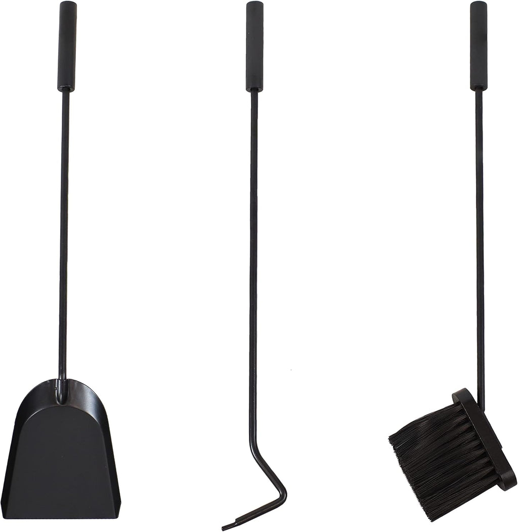 Wrought Iron Firewood Rack with Poker, Shovel and Brush Tools P462
