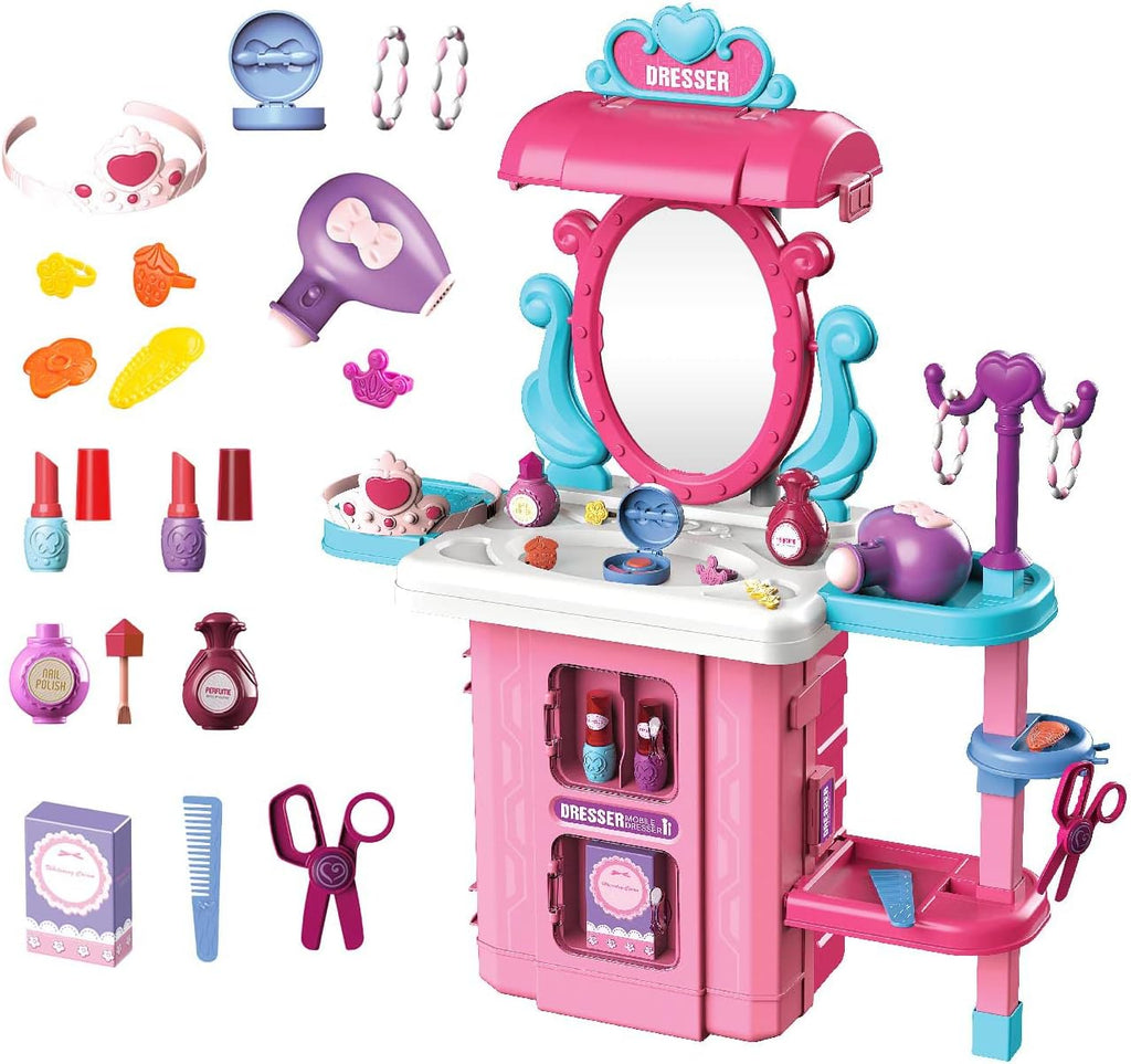 Green 49 PCS Kitchen Playset Travel Suitcase E582892