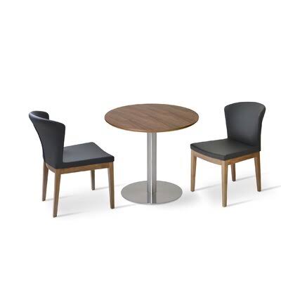 Black Faux Leather Wide Side Chair S259103