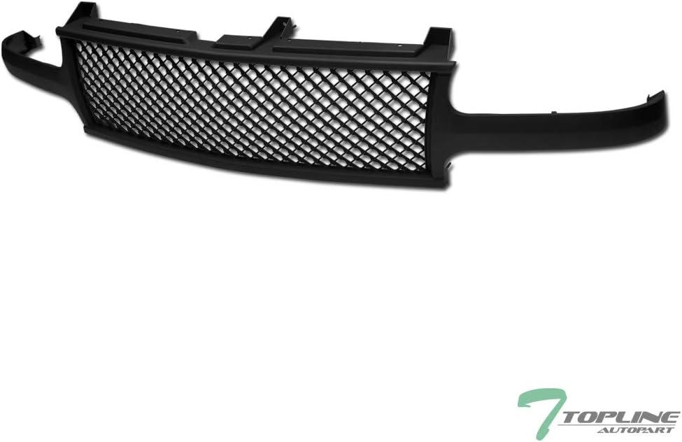 Matte Black Mesh Front Hood Bumper Grill Grille ABS P5809