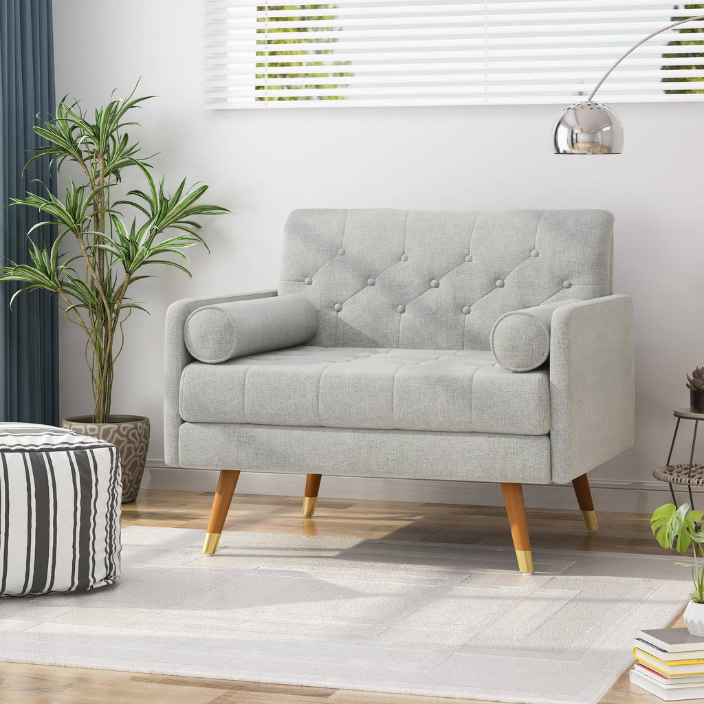 Dark Gray Fabric Club Chair Z517