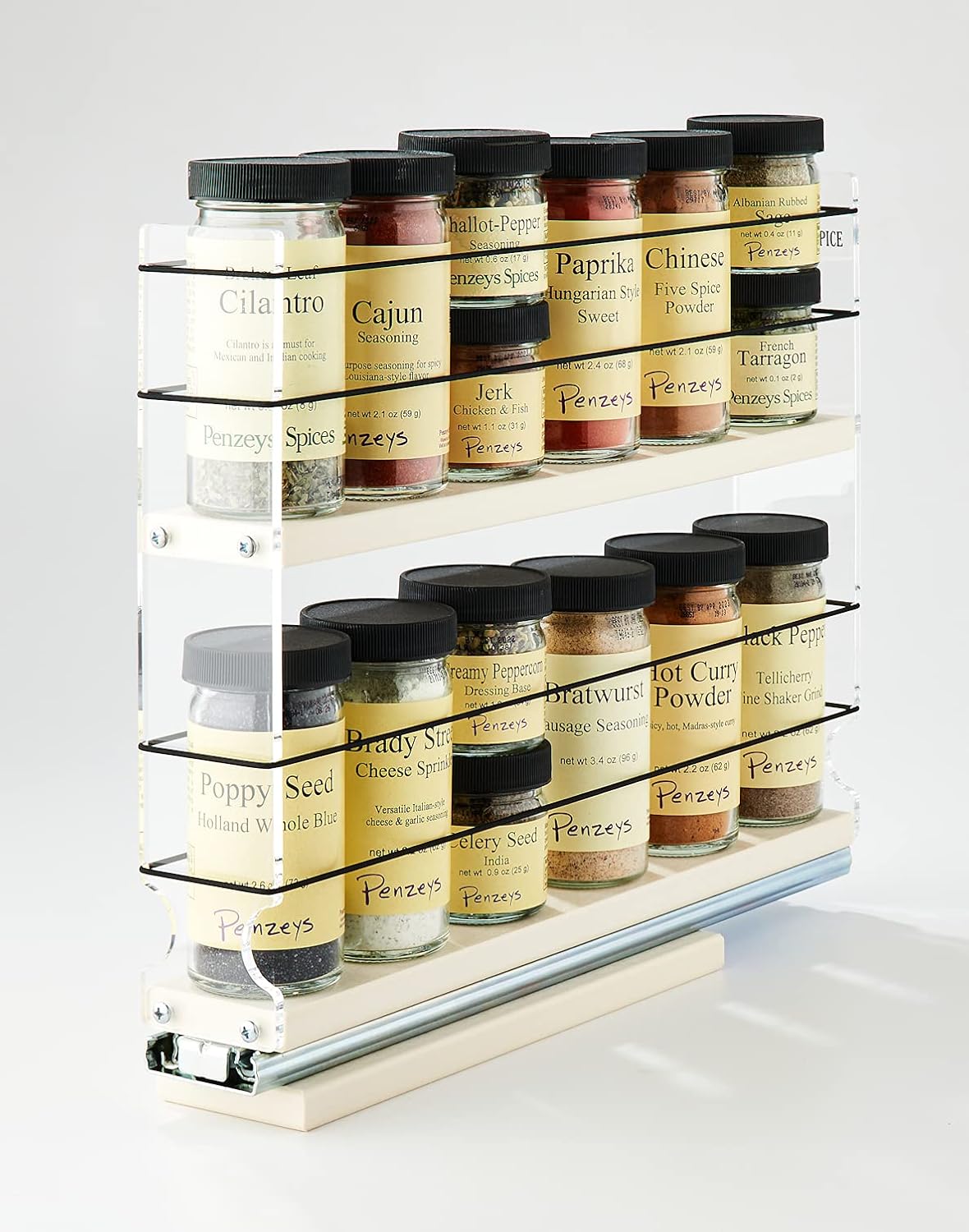 Spice Rack Narrow Space 12 Capacity Drawer Access Y969