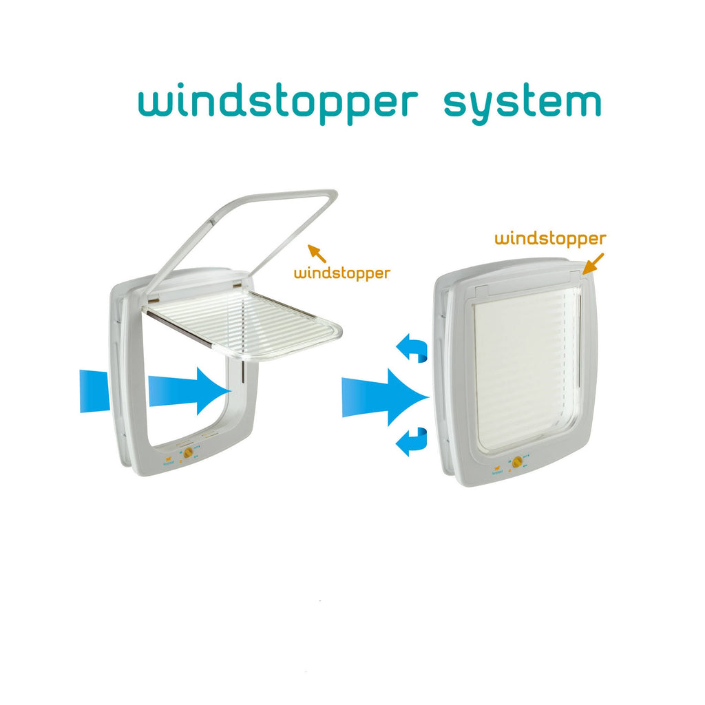White Cat and Dog Flap Swing 15 Z27757