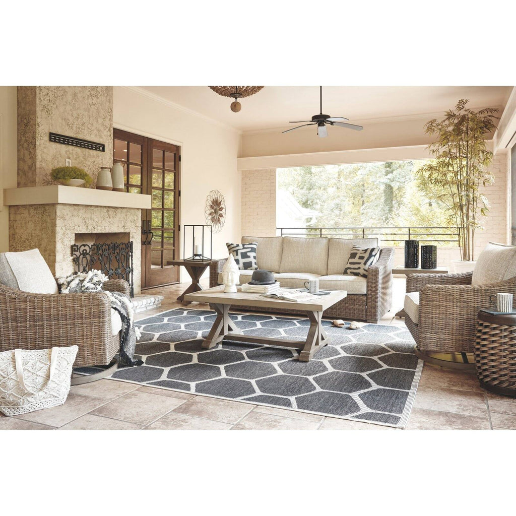 Beige Patio Sofa H465736