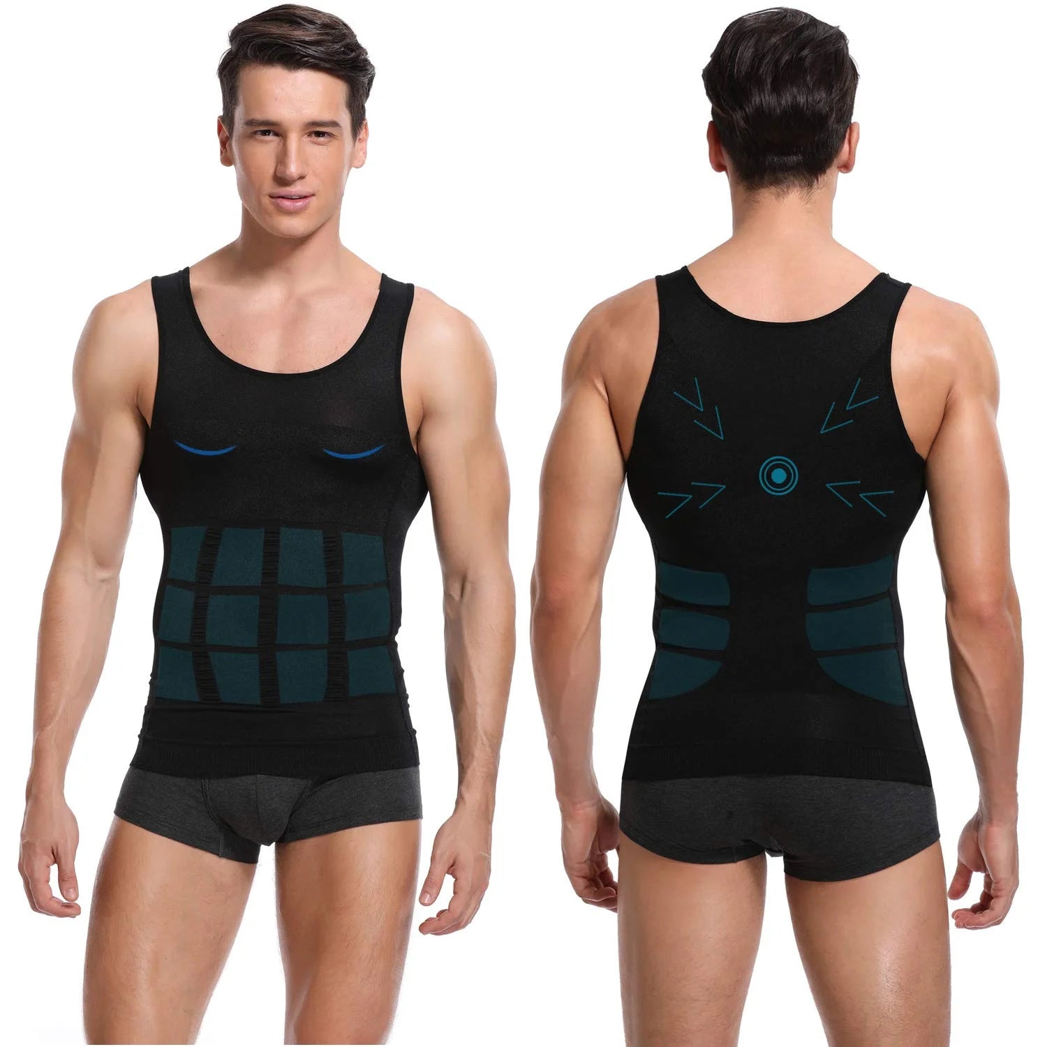 Mens Compression Undershirt Vest C31827