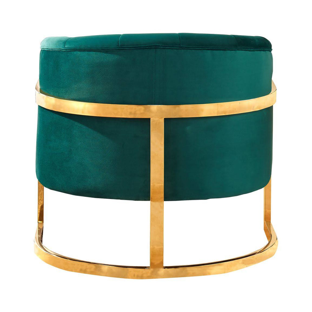 Green Velvet Accent Chair Q915
