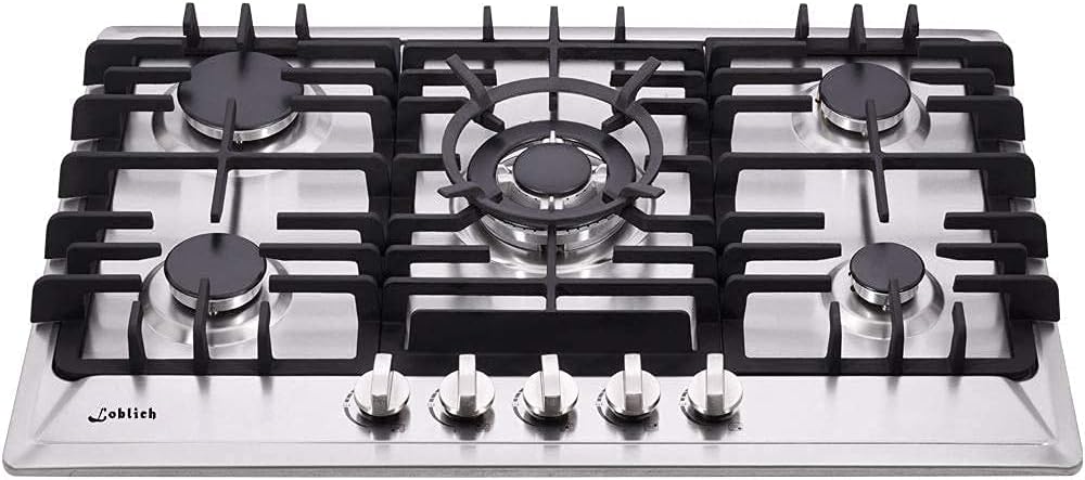 30 In Stainless Steel Gas Cooktop with 5 Sealed Burners P529183