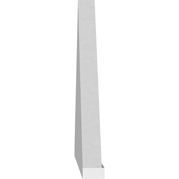 66x22W x 17-1/2x22H x 2x22P Peaked Cap Smooth PVC Pediment E963700