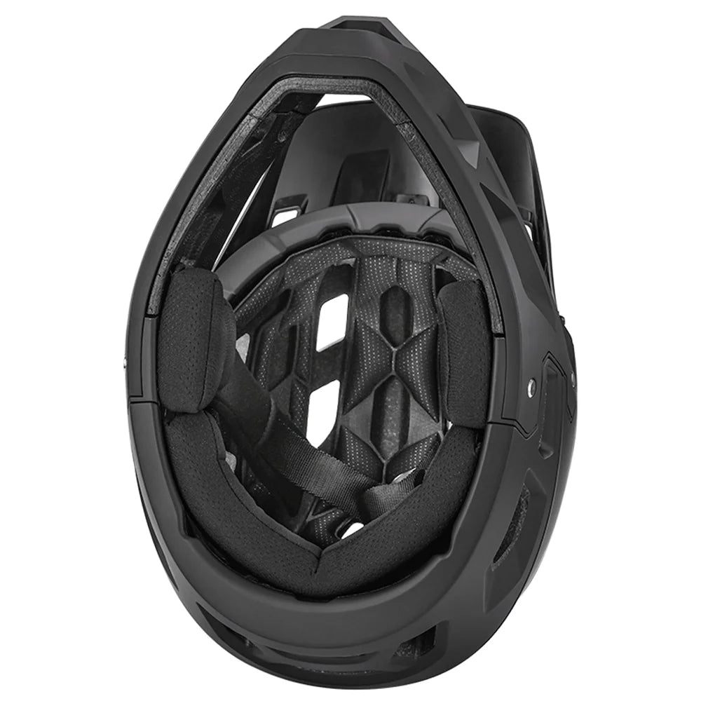 Full Face MTB Helmet with Visor, 59 61cm Head Circumference Q103932