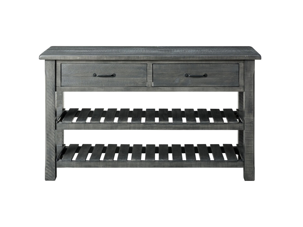 Gray Solid Wood Sofa Console Table R739571