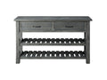 Gray Solid Wood Sofa Console Table R739571