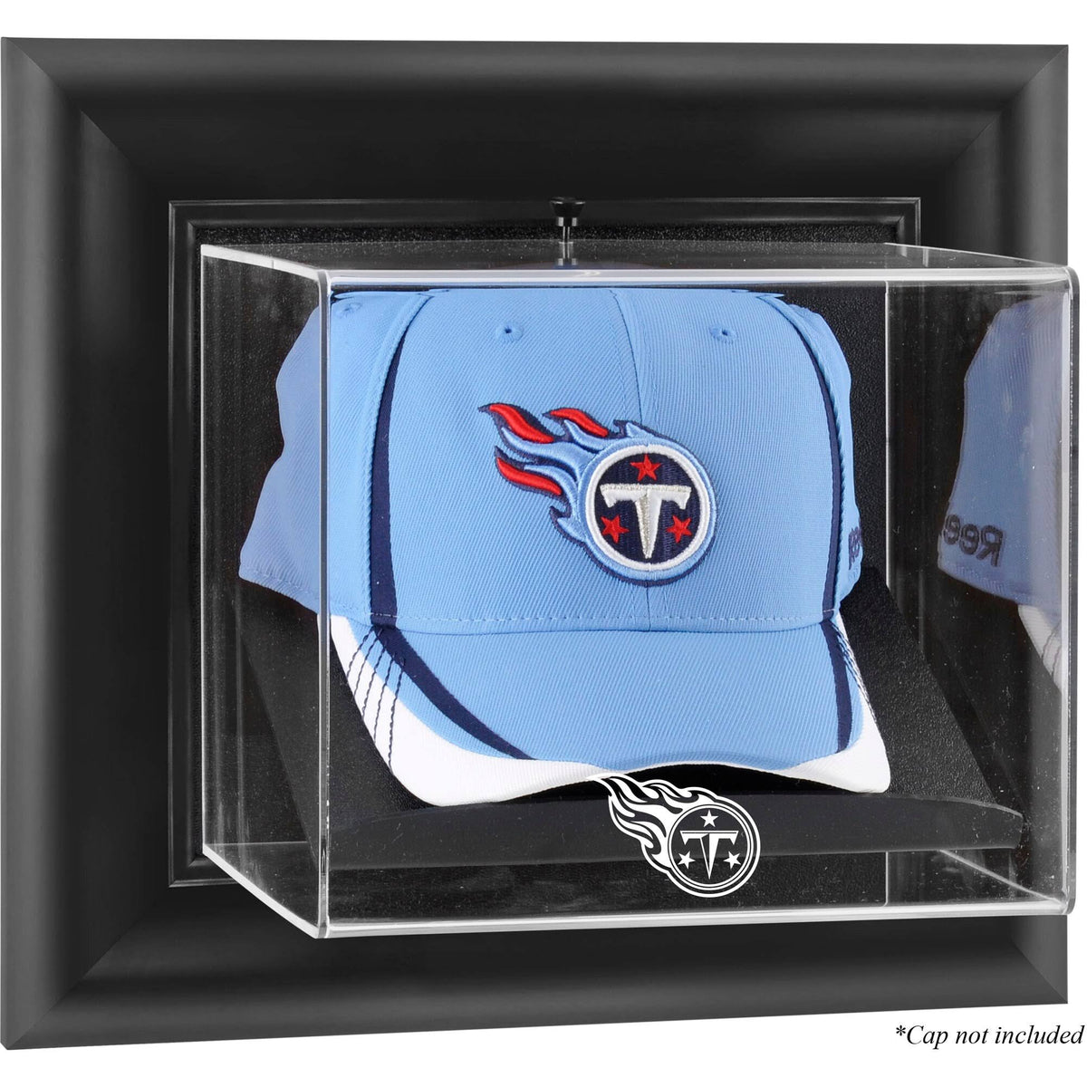 Black Framed Wall-Mountable Cap Display Case G139